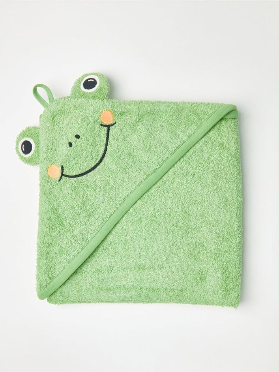 Baby Lindex  | Terry Handklaede Med Fro Gron (Green)